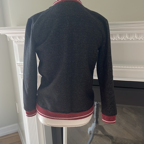 Gorgeous embroidered zippered bomber jacket cardigan for girls - Picture 5 of 6